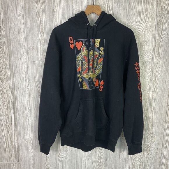 Lions Not Sheep Rebel Queen Black Hoodie Size XL Queen of Hearts Oversized Heavy - Picture 6 of 12